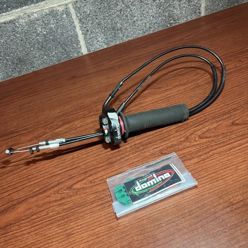 🏍️Domino XM2 Quick Action Throttle Red Grip & Cables Yamaha YZF-R6 2008-2018✅