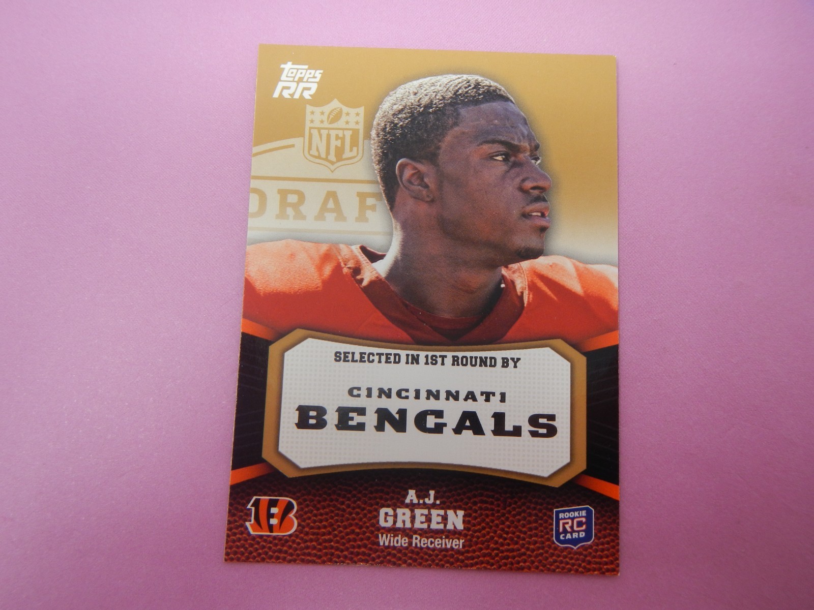 2011 Topps Rising Rookies Gold Football A.J. Green #150 RC