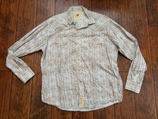 Larry Mahan Men's Long Sleeve XXL 2XL Paisley Pearl Snap Western Shirt Vintage