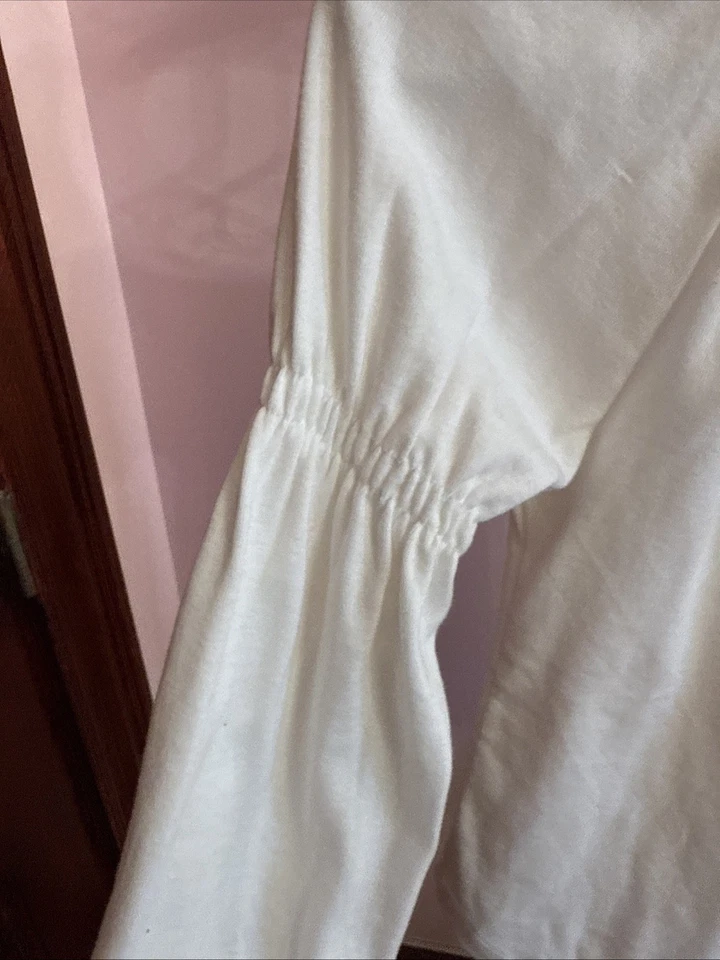 Vintage Y2K Limited Too White Boho Style Long Sleeve Top Girls M - Image 4 of 4