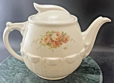 Enterprise Aluminum Co DRIP-O-LATOR Pink Roses Coffee Tea Pot Deco Handle Lid