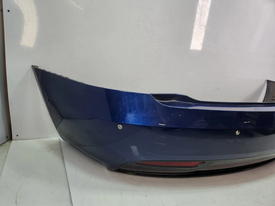 ✅ Cubierta de parachoques trasero Tesla Model S 2016-2020 OEM con protector contra salpicaduras azul PPSB NOTA* Foto 3 de 4