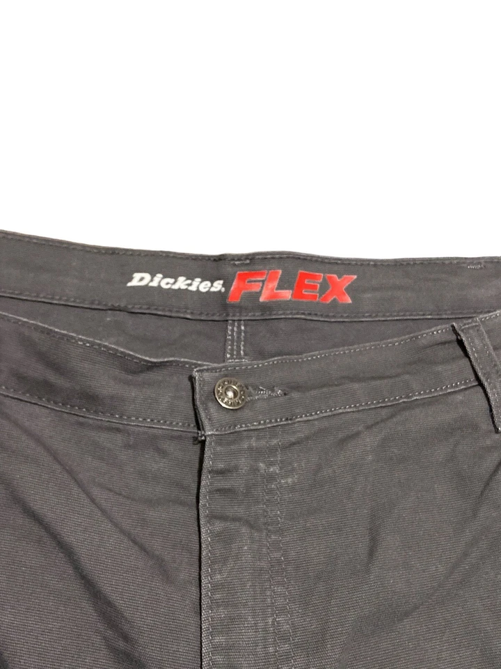 Ropa de trabajo Dickies gris flexible para hombre talla 42x30 regular cónico carpintero patinador Foto 3 de 4