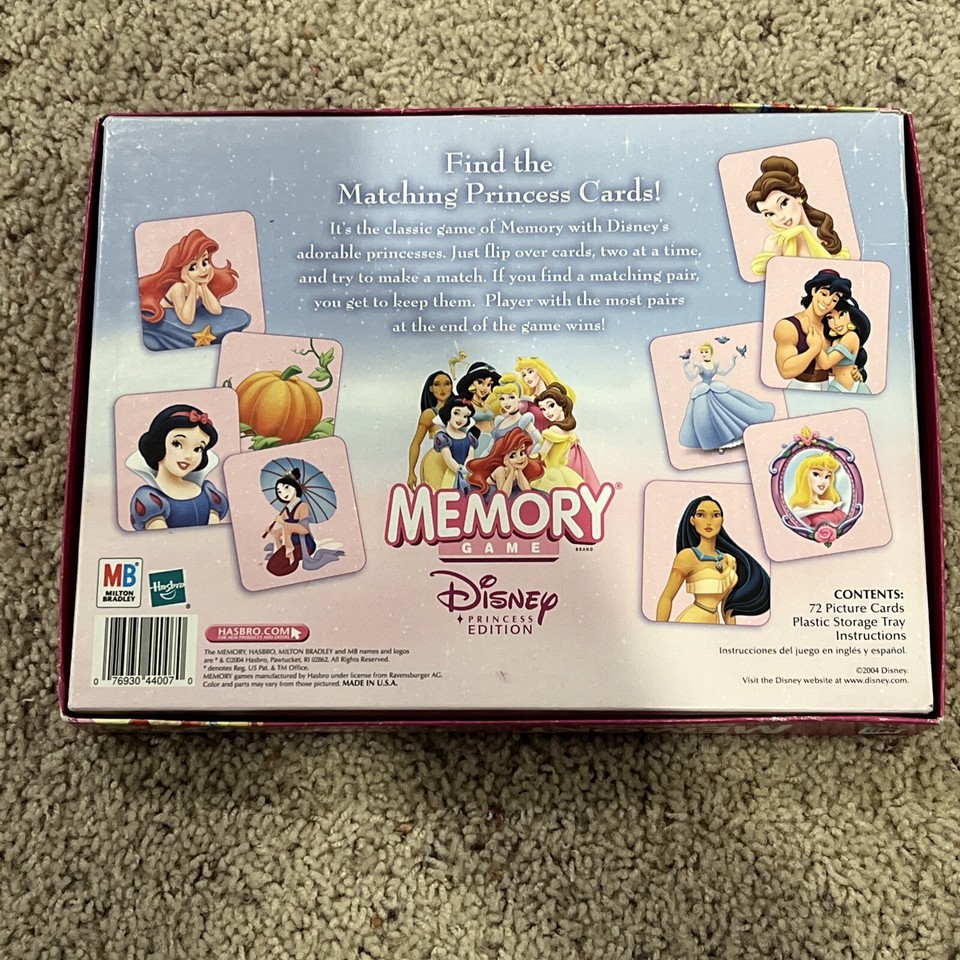 Disney Memory Game Princess Edition by Milton Bradley and Hasbro | eBay