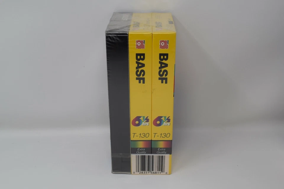3pack BASF Blank VHS Tapes T-130 Video Cassette VCR Brand New 6.5 Hours - Image 3 of 4
