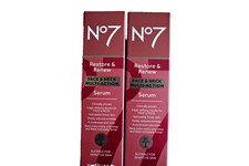 No7 RESTORE AND RENEW FACE AND NECK MULTI ACTION SERUM 2 X 30ML