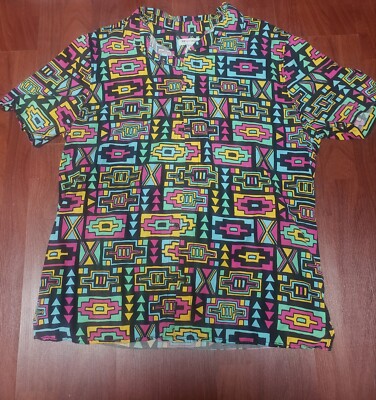 H&M Coachella Shirt Adult XL Button Up Tribal Geometric