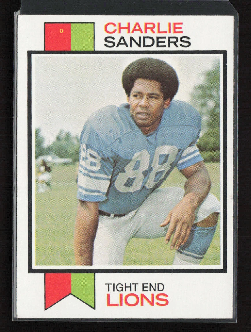 1973 Topps #395 Charlie Sanders Detroit Lions Near Mint or Better