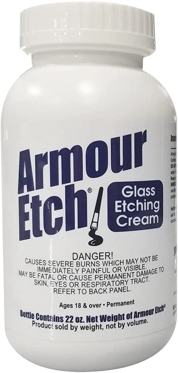 How To Etch Glass  Armour Etch Cream 