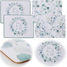 2x Kork Tischset Platzset Eukalyptus Set 40x30cm abwaschbar Rechteck Platzmatte