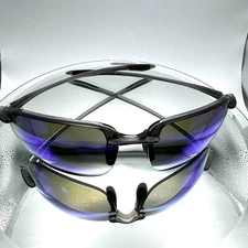 NEW Maui Jim HOOKIPA XL Gloss Black Frame POLARIZED Blue Lens Sunglass B456-14A