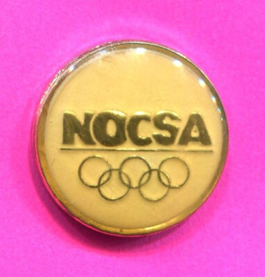 NOC SOUTH AFRICA NATIONAL OLYMPIC COMMITTEE VINTAGE NOC PIN