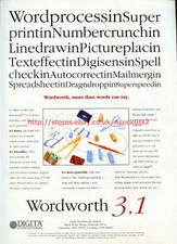 Wordworth 3.1 "Digita International" 1994 Magazine Advert #5719