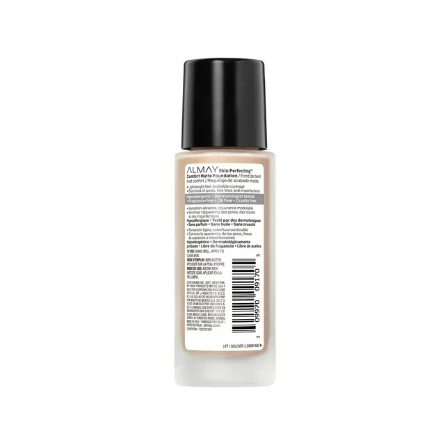 X3 Almay 130 Cool Nude Skin Perfecting Comfort Matte Foundation  
