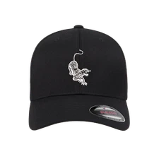 Grateful Dead Jerry Garcia Tiger Logo Embroidered Flexfit Fitted Ball Cap