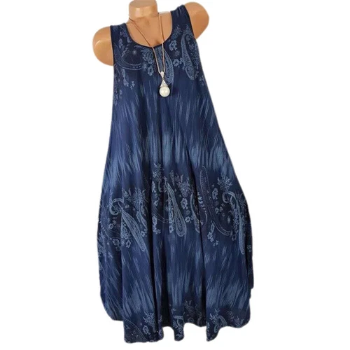 Abito sciolto donna donna boho spiaggia vacanze floreale sole taglie forti - Foto 6 di 23