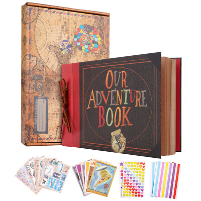 40 Pages Our Adventure Book Photo Album DIY Handmade Scrapbook Valentine's Day