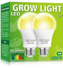 Bombilla De Crecimiento Para Plantas Siembros Luz Especial Potente Juego De 2