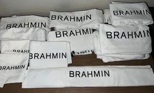 BRAHMIN White Cotton Handbag Dust Bags Medium/Large/XL AUTHENTIC NEW!