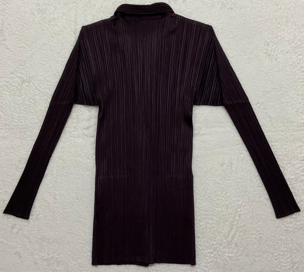 Pleats Please Issey Miyake Women's Tailored Jacket Bordeaux Made