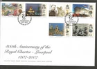 ISLE OF MAN 2007 ROYAL CHARTER SET on UNADDRESSED FIRST DAY COVER