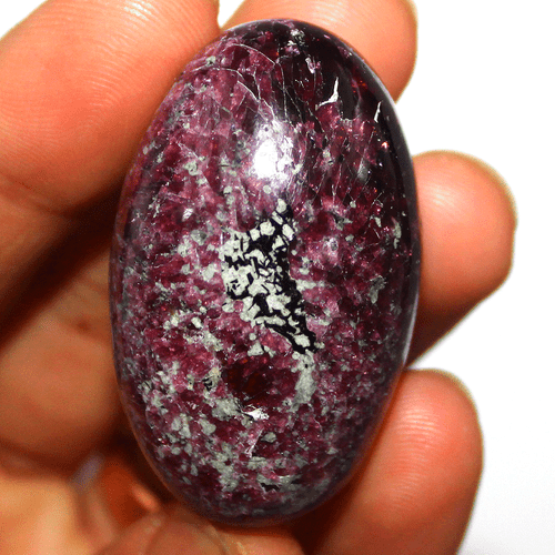 Cristal mineral Shiva Lingam grado coleccionista granate gema natural 67,7 g ~ 45 mm - Imagen 4 de 11