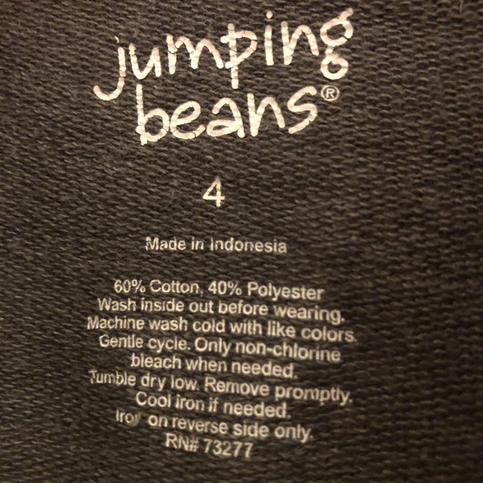 Jumping Beans Talla 4 Cremallera Chaqueta Dinosaurio con Capucha Gris - ¡Para Tu Dino Loving Kiddo! Foto 3 de 4