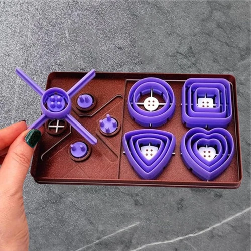 Buttons Toolkit Set - Create Perfectly Centered Buttons with Ease Decoration NEW - Picture 6 of 9