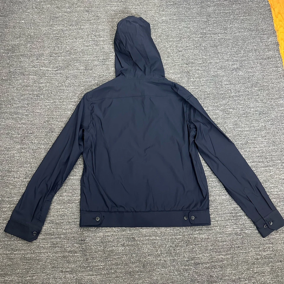 Chaqueta con Capucha SamuelSohn Fin de Semana Hombres 44R Azul Lana Cortavientos Cremallera Completa Canadá Foto 3 de 4