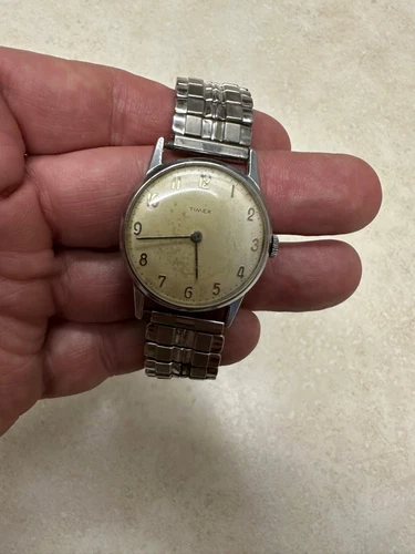 Vintage Timex Mechanical Mens Watch - Runs