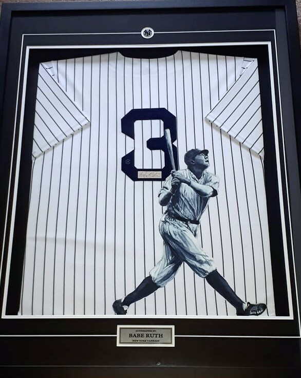 BABE RUTH, LOU GEHRIG, JOE DIMAGGIO & MICKEY MANTLE SIGNED