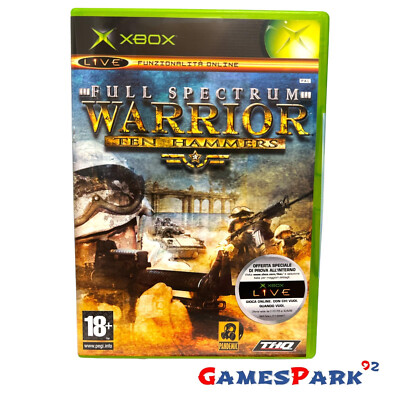 Full Spectrum Warrior Ten Hammers xbox game used for Italian pal complete with