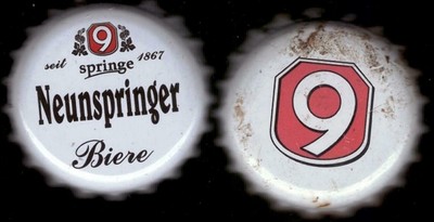 Kronkorken NEUNSPRINGE - bottle cap tappo bouchon tapón capsulas capsules XXX