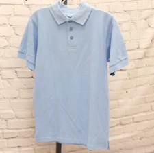 Shaka Wear Mens Polo Sleeve Shirt Small Baby Blue Solid Streetwear New - y2K
