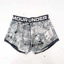 Under Armour Girls Medium Black/Gray/White Tie Dye Shorts