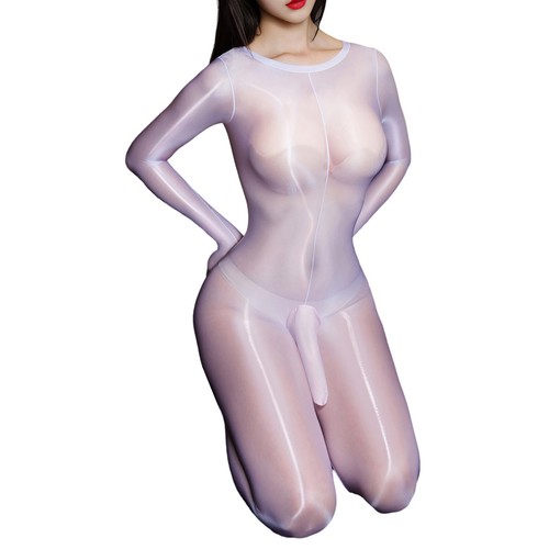 Hombres Sissy Body de una pieza Tentación Prendas moldeadoras Cuerpo Pantimedias Lencería - Imagen 17 de 36