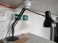 Architect Desk Lamp Spring Arm Clamp Adjustable Home Office UK Plug + Bulb