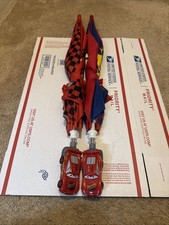 Disney/Pixar "Cars" Kids Umbrella, "1st To The Finish" pre-owned Lot Of 2