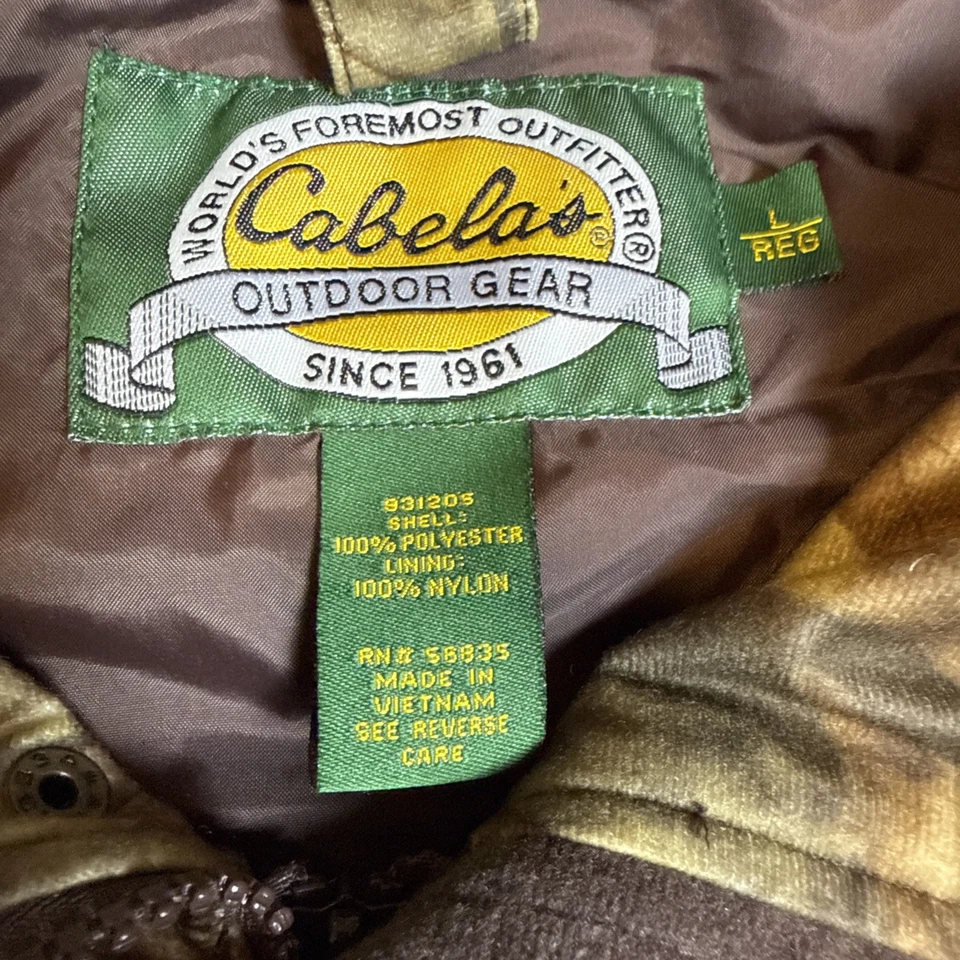 Cabela’s Jacket Mens Large Advantage Timber Camouflage Outdoors Hunting Hoodie - Image 4 of 4