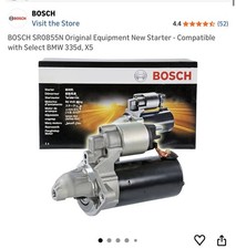 (NEW) BOSCH STARTER Motor For BMW DIESEL 2009-2011 335d / 2009-2013 x5 xDrive35d
