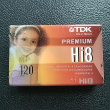 TDK Digital 8/Hi8120 Premium Camcorder Video Cassette Tape 120 Minutes New
