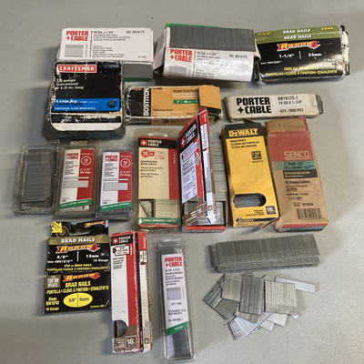 #ad #ad Porter cable Bostitch Arrow Craftsman Brad Nails mixed lot 21 lbs $28.99
