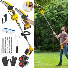 21V Cordless Pole Saw 6 Mini Chainsaw 2-in-1 ...