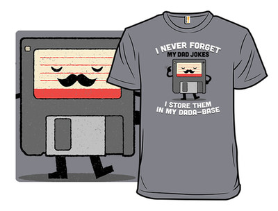 SHIRTWOOT! MY DADA-BASE - SIZE: MEN 3XL - CHARCOAL