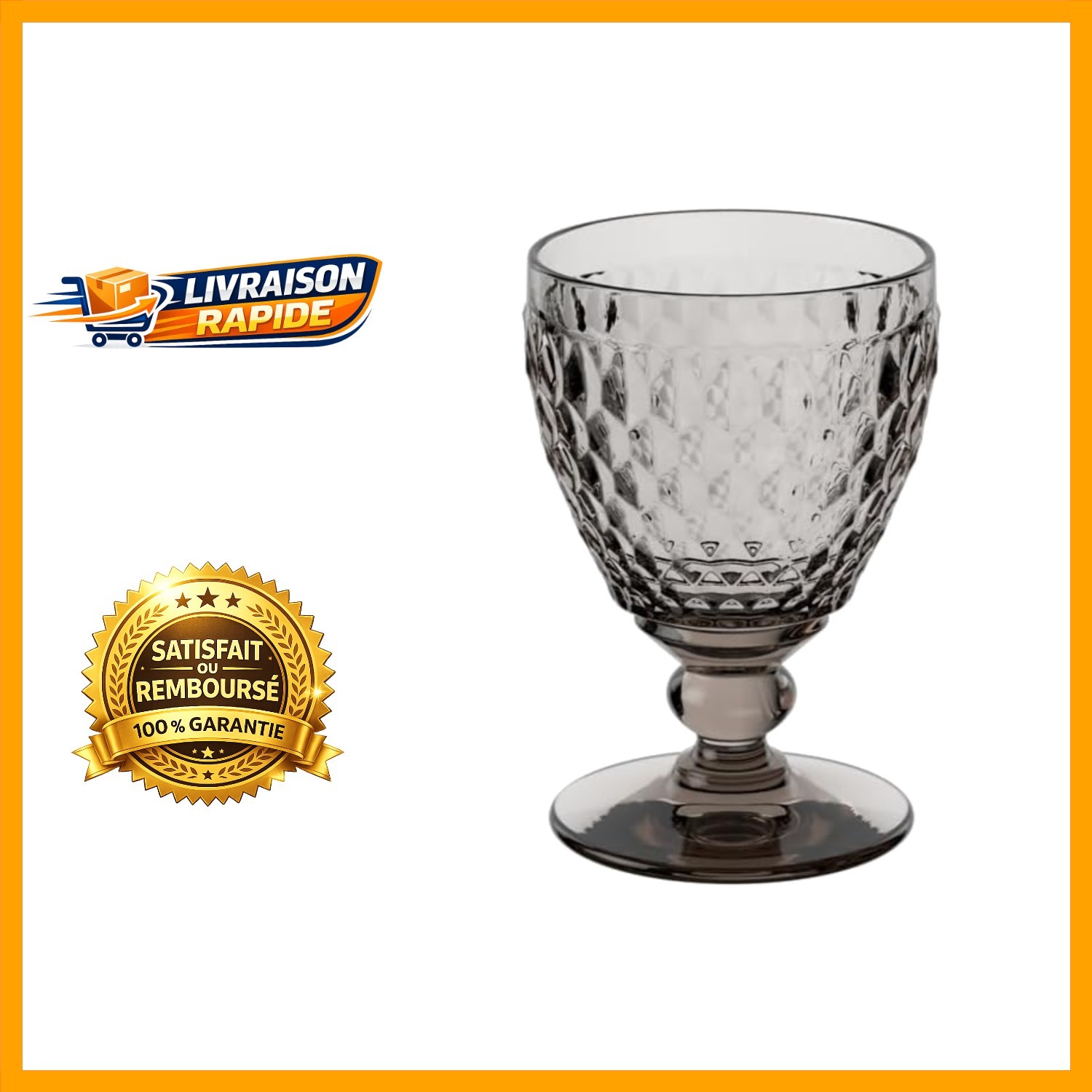 Verre à vin blanc en cristallin supérieur Boston de Villeroy & Boch éclat fumé