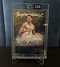 2020-21 Panini Court Kings Lonzo Ball Brush Strokes Auto 39/49 Pelicans