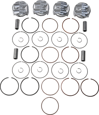 3個セット J.E. Pistons - 192315 - FSR Piston Kit, 3.00mm Oversize to