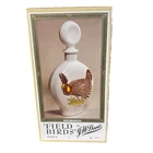 A Vintage Field Birds #3 Prairie Chicken Whiskey Decanter J. W. Dant Milk Glass
