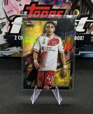 2024 Topps Finest MLS Luca Langoni /75 Gold Refractor Rookie RC