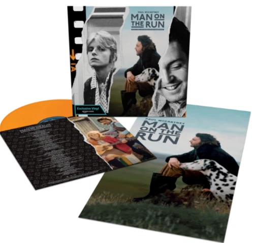 Paul McCartney MAN ON THE RUN OMPS Exclusive Tangerine Peel Color Vinyl + Poster